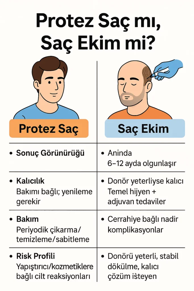 protez saç mı saç ekimi mi